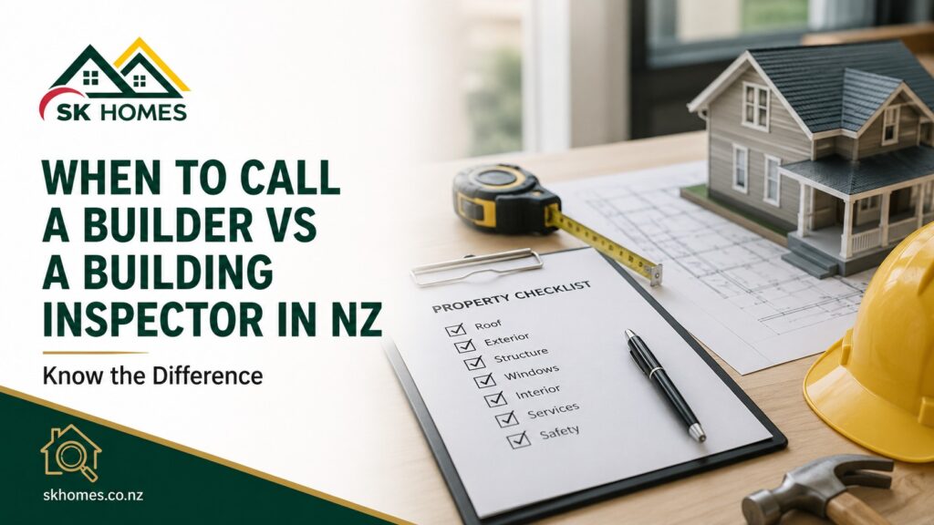 When to Call a Builder vs a Building Inspector in NZ