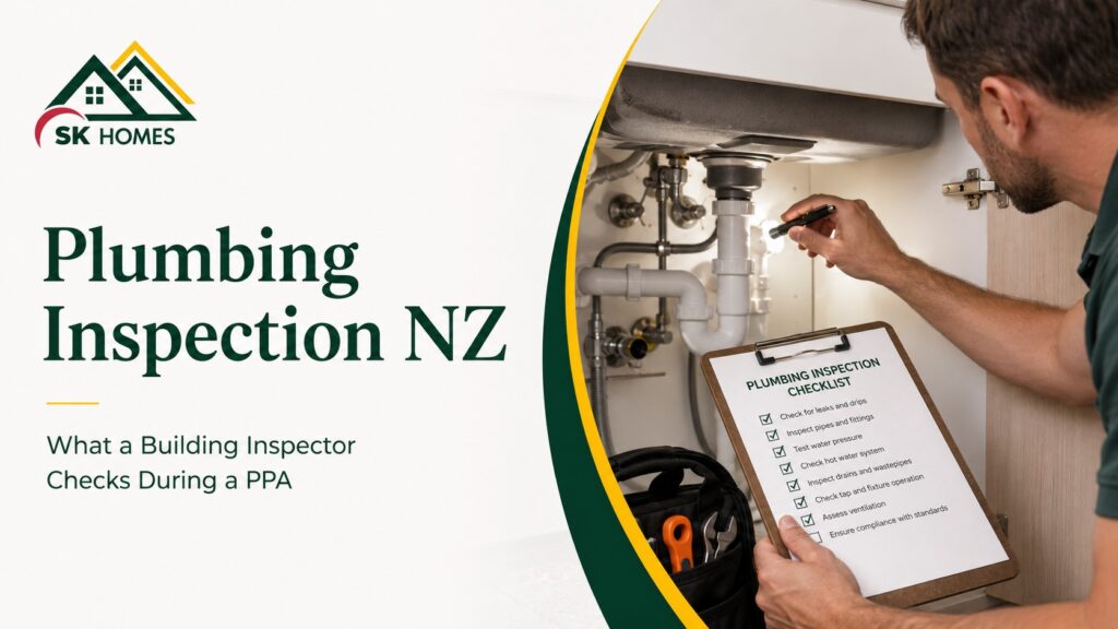 Building inspector assessing Auckland home exterior and cladding condition